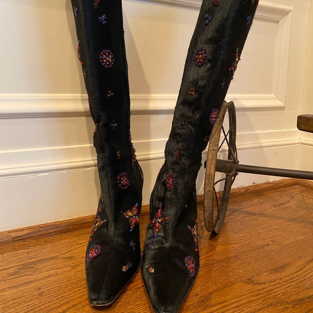 Gorgeous Jeweled Fendi boots!
